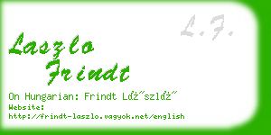 laszlo frindt business card